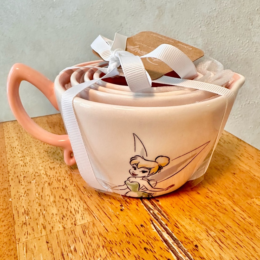 Rae Dunn Disney Tinker Bell Ceramic Measuring Cups NEW!!